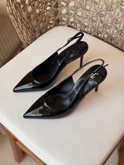 Christian Louboutin Patent Leather Heel Collection – Iconic Red Bottom Luxury Pumps & Mules