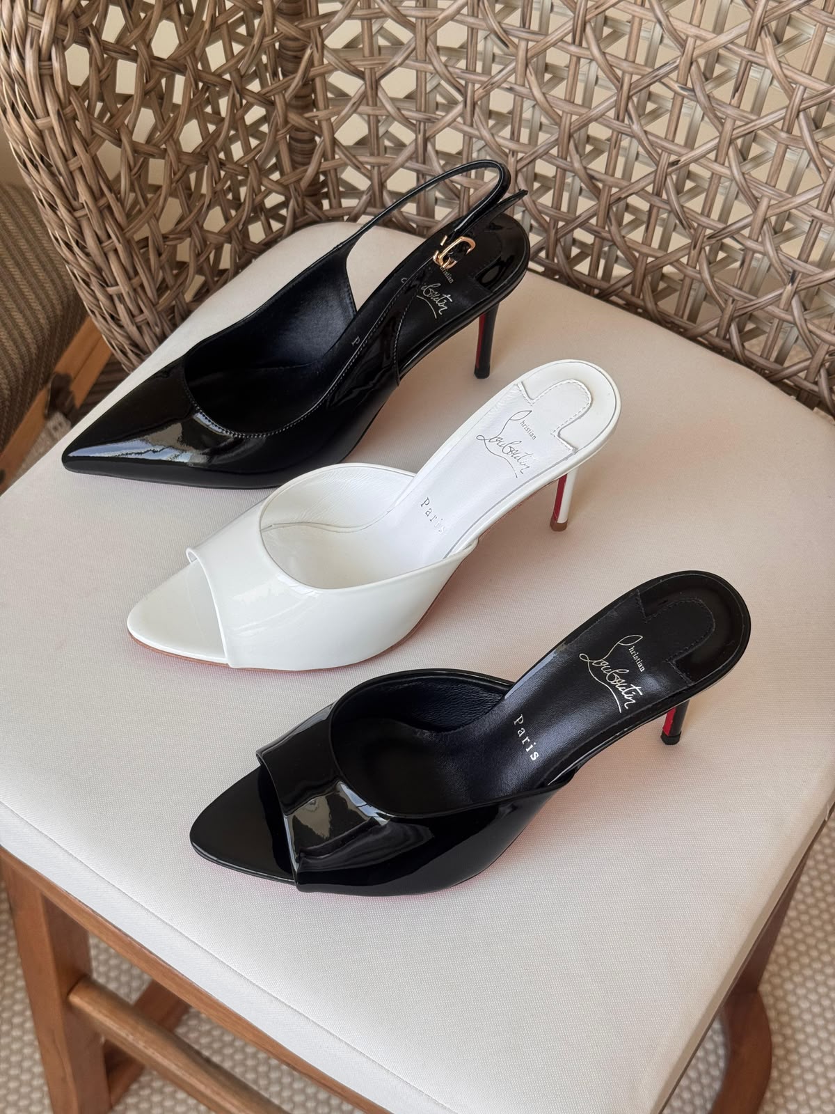 Christian Louboutin Patent Leather Heel Collection – Iconic Red Bottom Luxury Pumps & Mules