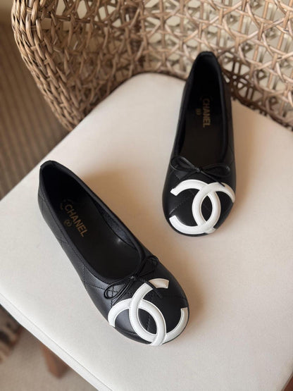 Chanel Quilted Leather Ballet Flats Collection – Available in Beige, Cream & Black